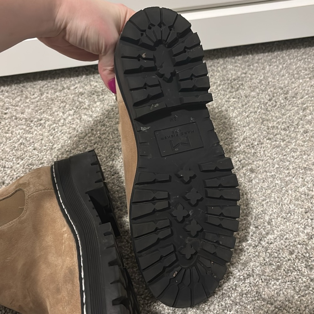 Marc Fisher Lug Sole Suede boots - Picture 2 of 3